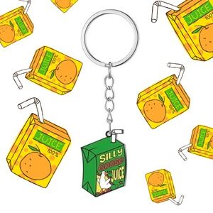 Silly Goose Juice Novelty Keychain | Quirky & Fun Gifts